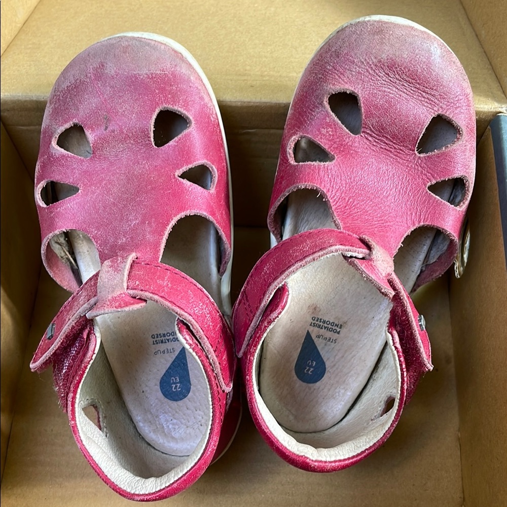 Bobux Red Sandals